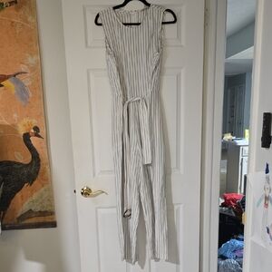 LOFT Black and White Jumpsuit Modern Minimalist Design